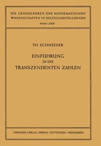 Produktbild: Einf&uuml;hrung in die Transzendenten Zahlen