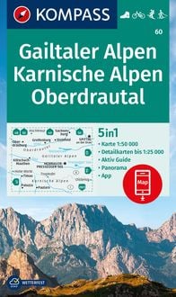 Bild vom Artikel KOMPASS Wanderkarte 60 Gailtaler Alpen, Karnische Alpen, Oberdrautal 1:50.000 vom Autor 