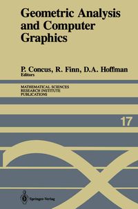 Produktbild: Geometric Analysis and Computer Graphics