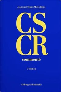 Produktbild: Code suisse de la circulation routi&egrave;re comment&eacute; (CS CR)