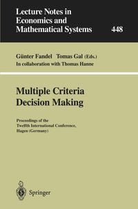 Produktbild: Multiple Criteria Decision Making
