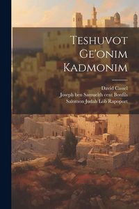Produktbild: Teshuvot Ge'onim Kadmonim