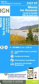 Produktbild: 3327ET Morez.les Rousses.Col de la Faucille.PNR du Haut Jura