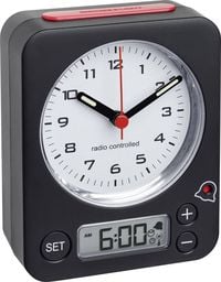 Produktbild: TFA Analoger Funk-Wecker mit digitaler Alarmeinstellung COMBO