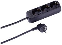 Produktbild: Vivanco 61153 Steckdosenleiste 3fach Schwarz Schutzkontakt 1St.