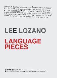 Produktbild: Lozano, L: Lee Lozano: Language Pieces