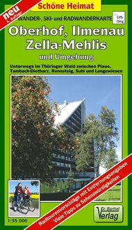 Produktbild: Wander-, Ski- und Radwanderkarte Oberhof, Ilmenau, Zella-Mehlis und Umgebung