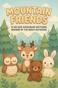 Produktbild: Mountain Friends: 12 No-Sew Amigurumi Patterns