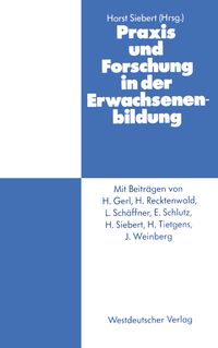 Produktbild: Praxis und Forschung in der Erwachsenenbildung