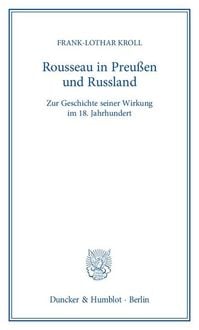 Produktbild: Rousseau in Preu&szlig;en und Russland.