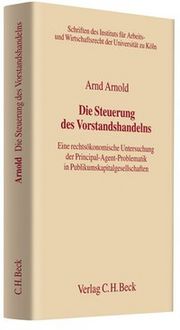 Produktbild: Die Steuerung des Vorstandshandelns