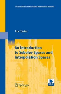 Produktbild: An Introduction to Sobolev Spaces and Interpolation Spaces
