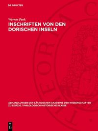 Produktbild: Inschriften von den Dorischen Inseln