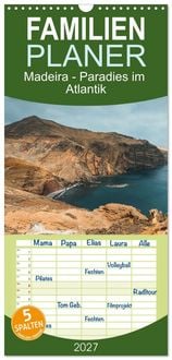 Produktbild: Familienplaner 2027 - Madeira - Paradies im Atlantik mit 5 Spalten (Wandkalender, 21 x 45 cm) CALVENDO