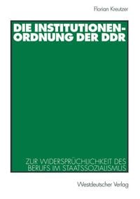 Produktbild: Die Institutionenordnung der DDR