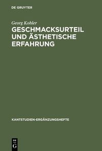 Produktbild: Geschmacksurteil und &auml;sthetische Erfahrung