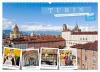 Produktbild: Turin - Zwischen Kaffeeh&auml;usern und K&ouml;nigsschl&ouml;ssern (Wandkalender 2026 DIN A2 quer), CALVENDO Monatskalender