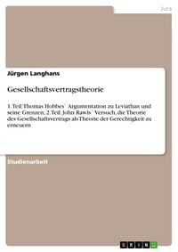 Produktbild: Gesellschaftsvertragstheorie