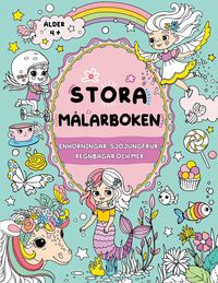 Produktbild: Stora m&aring;larboken f&ouml;r flickor