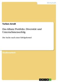 Produktbild: Das Allianz Portfolio. Diversit&auml;t und Unternehmenserfolg