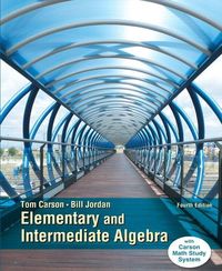 Produktbild: Carson, T: Elementary and Intermediate Algebra