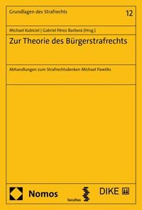 Produktbild: Zur Theorie des B&uuml;rgerstrafrechts