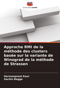 Produktbild: Approche RMI de la m&eacute;thode des clusters bas&eacute;e sur la variante de Winograd de la m&eacute;thode de Strassen