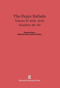 Produktbild: The Pepys Ballads, Volume II, (1625-1640)