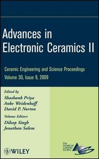 Produktbild: Advances in Electronic Ceramics II, Volume 30, Issue 9