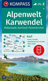 Bild vom Artikel KOMPASS Wanderkarte 6 Alpenwelt Karwendel Mittenwald, Garmisch-Partenkirchen 1:50.000 vom Autor Kompass-Karten GmbH