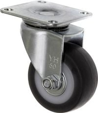 Produktbild: TOOLCRAFT TO-5137866 Lenkrolle mit Anschraubplatte 50mm TPR Tragf&auml;higkeit (max.): 50kg
