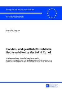 Produktbild: Handels- und gesellschaftsrechtliche Rechtsverh&auml;ltnisse der Ltd. & Co. KG