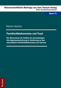Produktbild: Familienfideikommiss und Trust