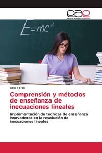 Produktbild: Comprensi&oacute;n y m&eacute;todos de ense&ntilde;anza de inecuaciones lineales