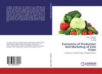 Produktbild: Economics of Production And Marketing of Cole Crops