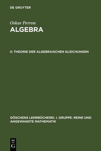 Produktbild: Theorie der algebraischen Gleichungen