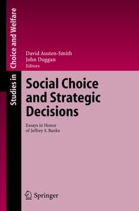 Produktbild: Social Choice and Strategic Decisions