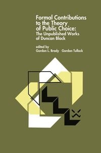 Produktbild: Formal Contributions to the Theory of Public Choice