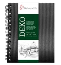 Produktbild: Hahnem&uuml;hle Papier Skizzenbuch Deko, DIN A 5 Hochformat, 140 g/m&sup2;