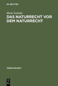 Produktbild: Das Naturrecht vor dem Naturrecht