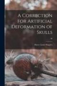 Produktbild: A Correction for Artificial Deformation of Skulls; 30