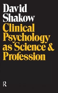 Produktbild: Clinical Psychology as Science and Profession