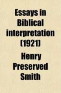 Produktbild: Essays in Biblical Interpretation
