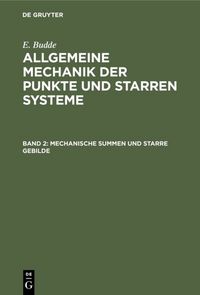Produktbild: Mechanische Summen und starre Gebilde