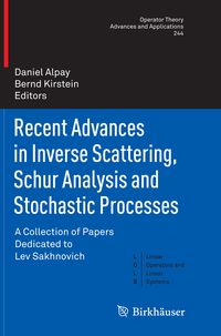 Produktbild: Recent Advances in Inverse Scattering, Schur Analysis and Stochastic Processes
