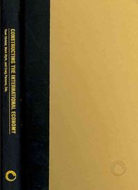 Produktbild: Constructing The Intl Economy