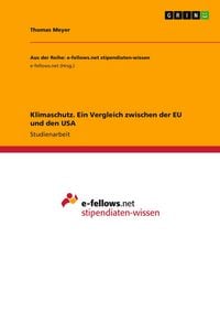 Produktbild: Klimaschutz. Ein Vergleich zwischen der EU und den USA