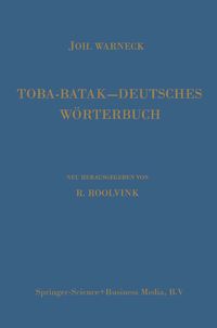 Produktbild: Toba-Batak&mdash;Deutsches W&ouml;rterbuch