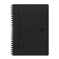 Produktbild: Oxford Spiralbuch Signature A5, 5mm kariert, mit flexiblem Cover, 80 Blatt, Optik Paper&reg;, SCRIBZEE&reg; kompatibel, schwarz