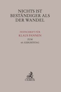 Produktbild: Festschriften, Festgaben, Ged&auml;chtnisschriften / Nichts ist best&auml;ndiger als der Wandel